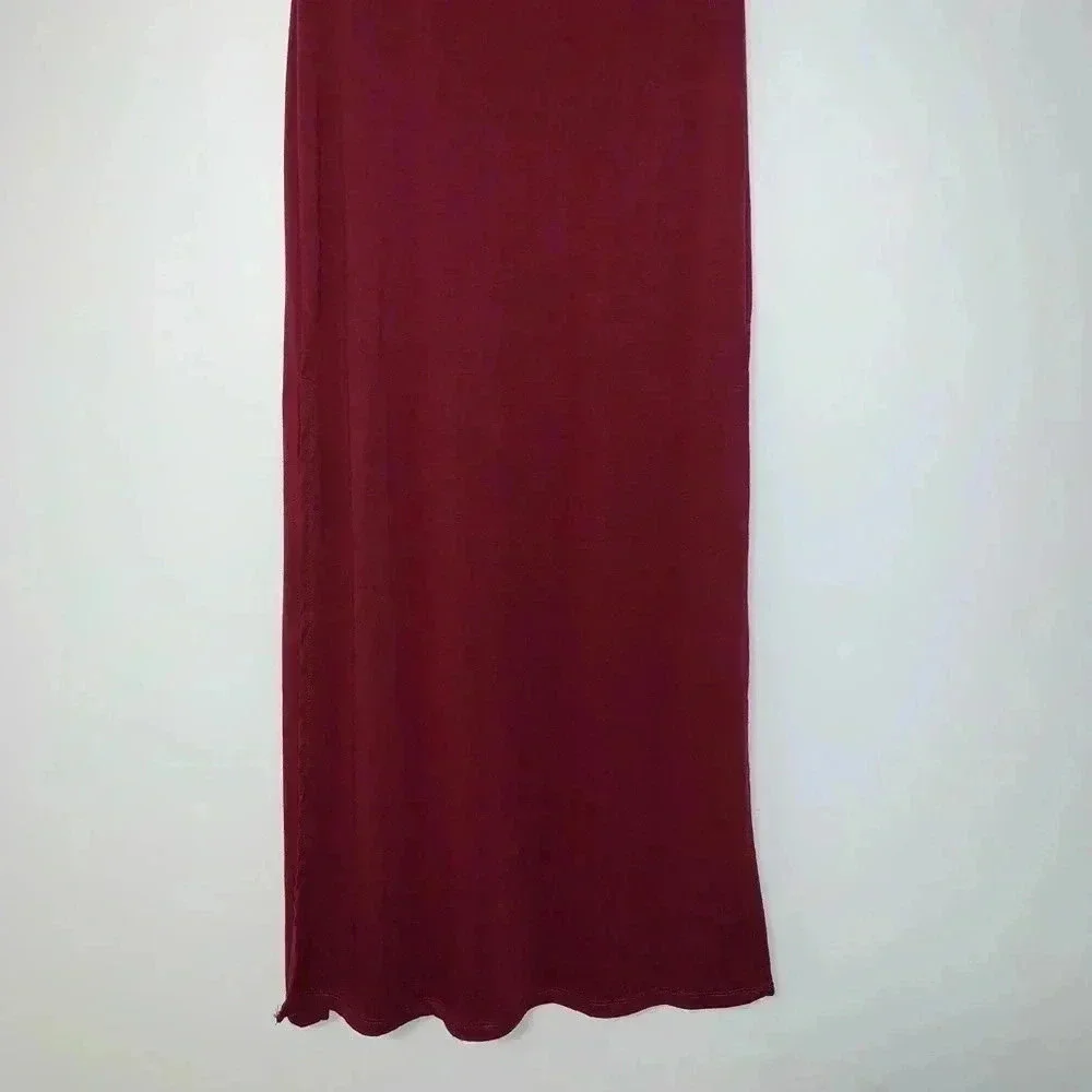 Active USA Roll-Waist Side Split Maxi Skirt​​